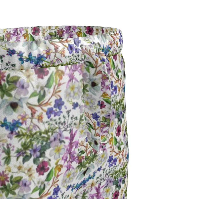 Womens Luxury Pyjama Trousers - Orchid Light Botanicals Collection