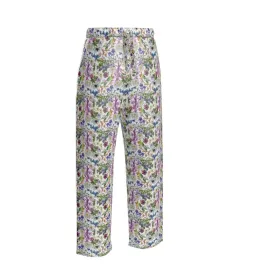 Womens Luxury Pyjama Trousers - Orchid Light Botanicals Collection