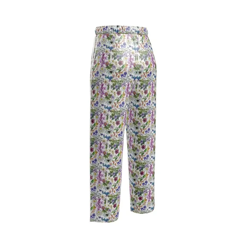 Womens Luxury Pyjama Trousers - Orchid Light Botanicals Collection