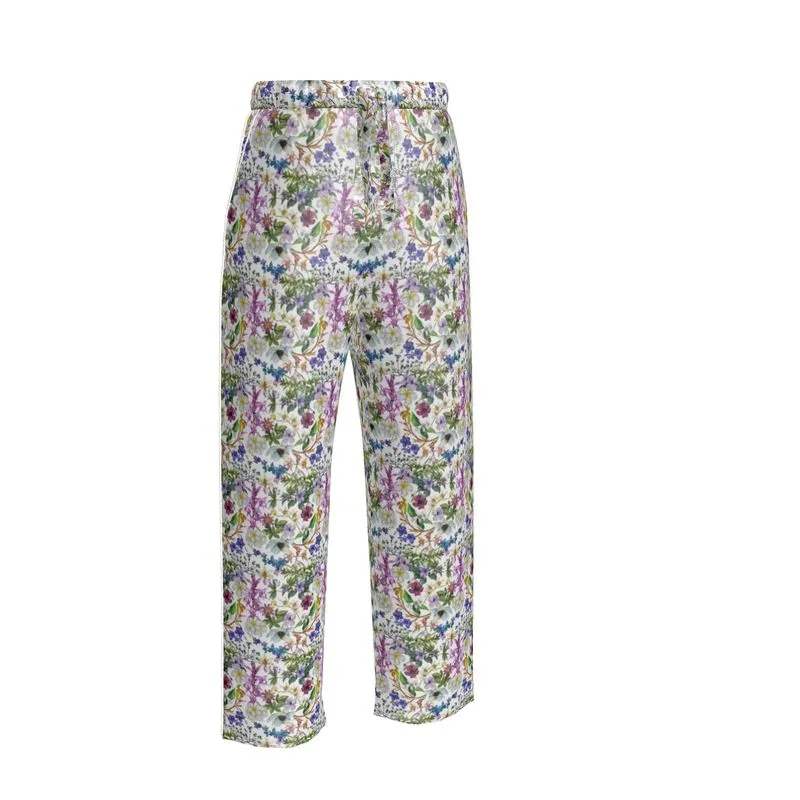 Womens Luxury Pyjama Trousers - Orchid Light Botanicals Collection