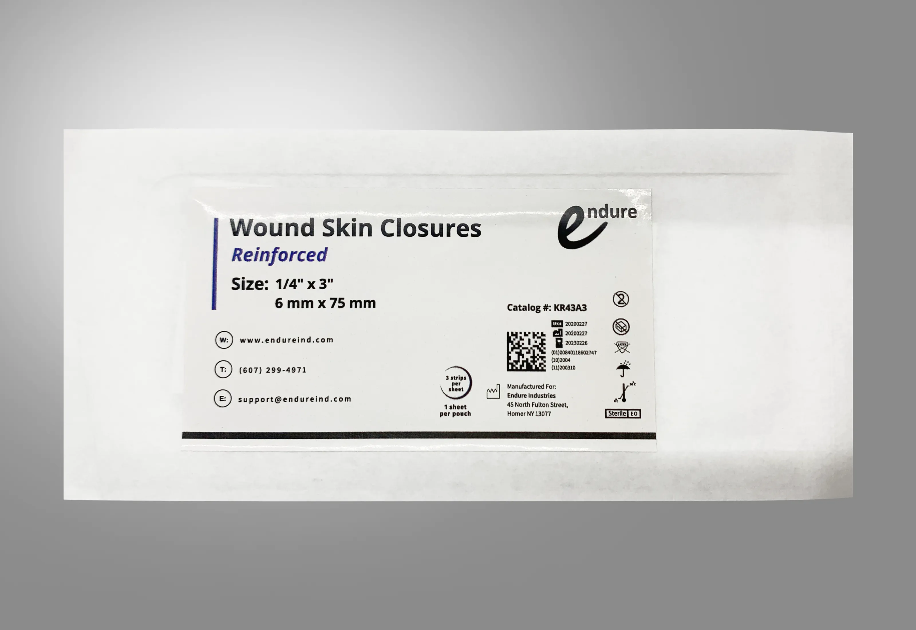 Wound Skin Closures, Reinforced