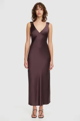 Wycombe Midi Dress Dark Coffee