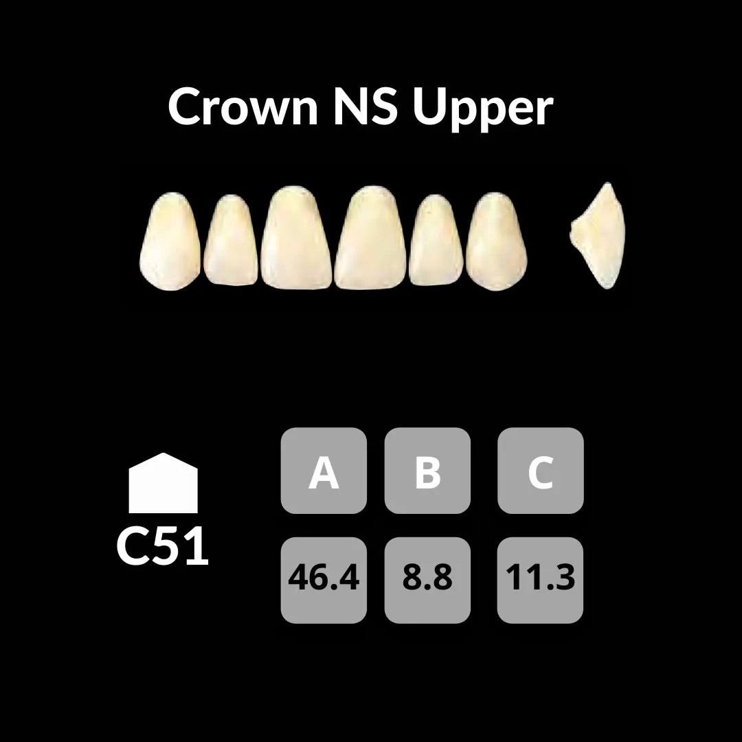 Yamahachi - Crown NS Teeth Shade A3